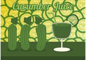 Cucumber Juice Vector 