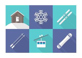 Free Vector Wintersport Icons