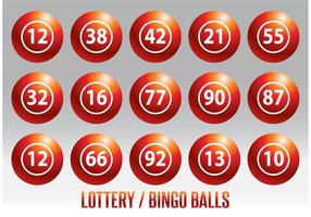 Lottery  Bingo Ball Vector Set