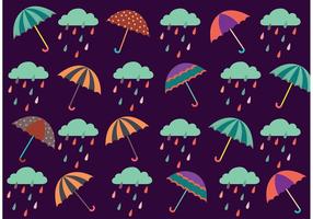 Spring Showers Pattern Vector
