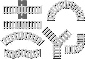 Maneras del vector de la trayectoria ferroviaria