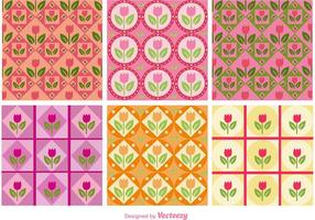 Floral Pink Patterns vector