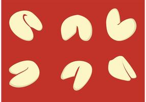 Fortune Cookie Vector Illustrations