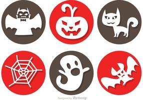 Halloween vector iconos