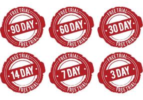Day Free Trial Vectors