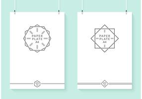 Free Hanging Vector Paper Plates