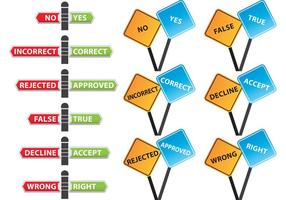 Correct Incorrect Vector Signs