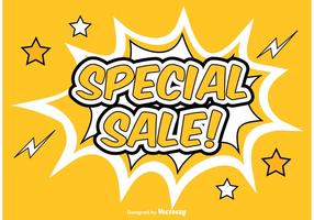 Comic Style Promotional Sale Background vector