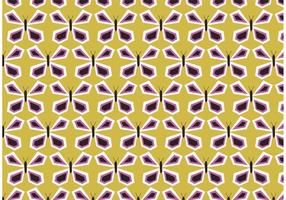 Retro Butterfly Vector Pattern