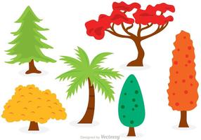 Cartoon Trees Vector Set