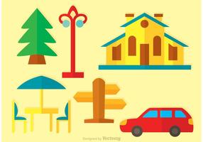 Flat House Vector Icons