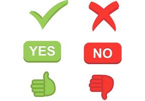 Yes and no - Vectorain - Free Vectors, Icons, Logos and More