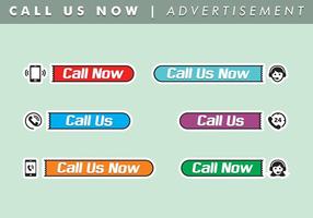 Call Us Now Advertisement  vector