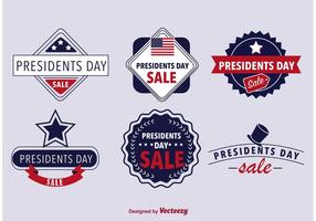 Presidents Day Badges vector