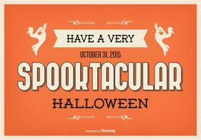 Typographic Halloween Illustration vector