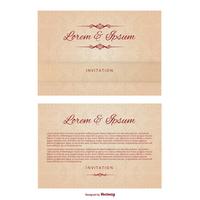 Wedding Invitation Template vector