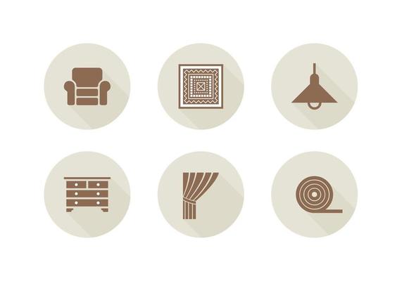 Free Home Interior Related Vector Icons