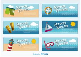 Plantillas de Banners de Verano vector