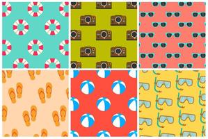 Beach Summer Colourful Patterns vector