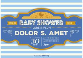 Baby Shower Retro Template