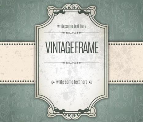 Vintage Invite Frame