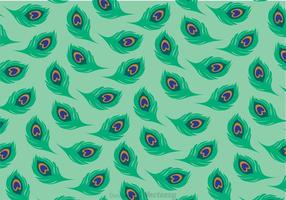 Green Tail Peacock Pattern Vector