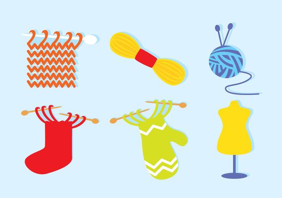 Colorful Flat Knitting Garments