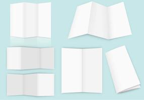 Empty Fold Brochure Vectors