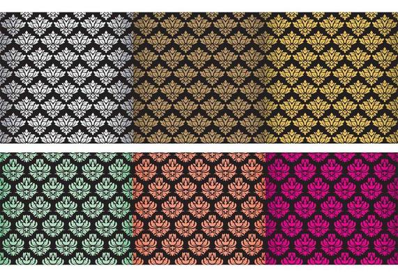 Classic Damask Tapestry Vectors