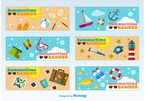 Summertime Banners vector