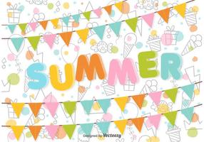 Summer Party Background vector