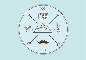 Hipster Vector Badge
