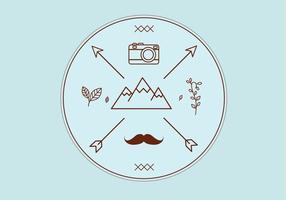 Insignia del vector de Hipster