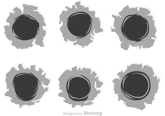 Bullet Holes Paper Effect