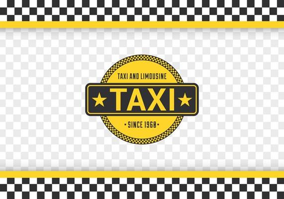 Taxi Checkerboard Vector Background