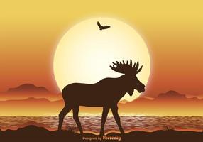 Ilustración de Wild Moose vector