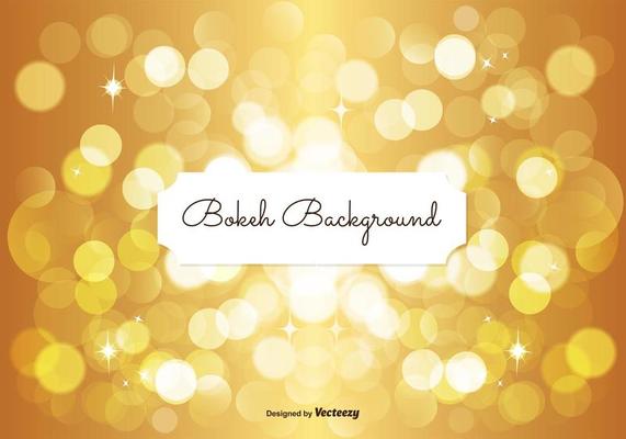Golden Bokeh Background 
