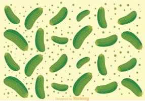 Fresh Cucumber Pattern Vector 