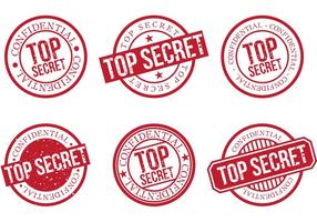 Sello top secret 2 vector