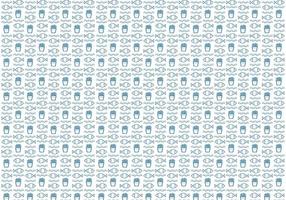 Fish and Chips Pattern Vector