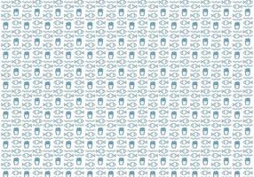 Fish and Chips Pattern Vector