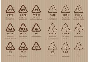 Recycling Codes vector