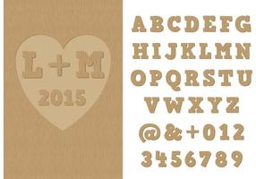 Wooden Type vector