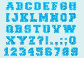 University Font Type Vectors