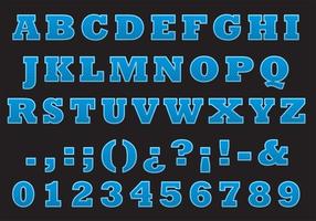 College Font Vector Type