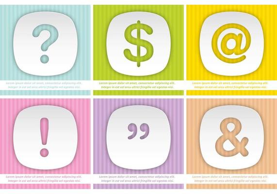 Colorful Punctuation Backgrounds
