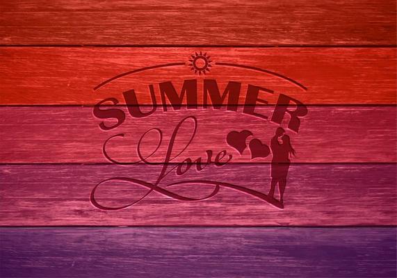 Free Summer Love Vector Illustration