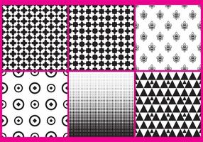 Black And White Patterns vector