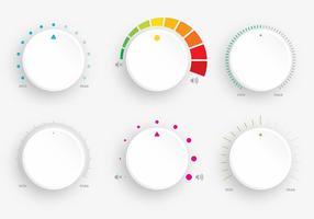 Volume Knobs vector