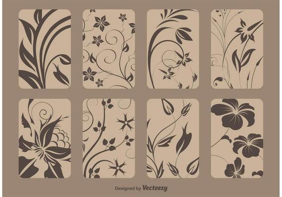 Retro Flourish Cards